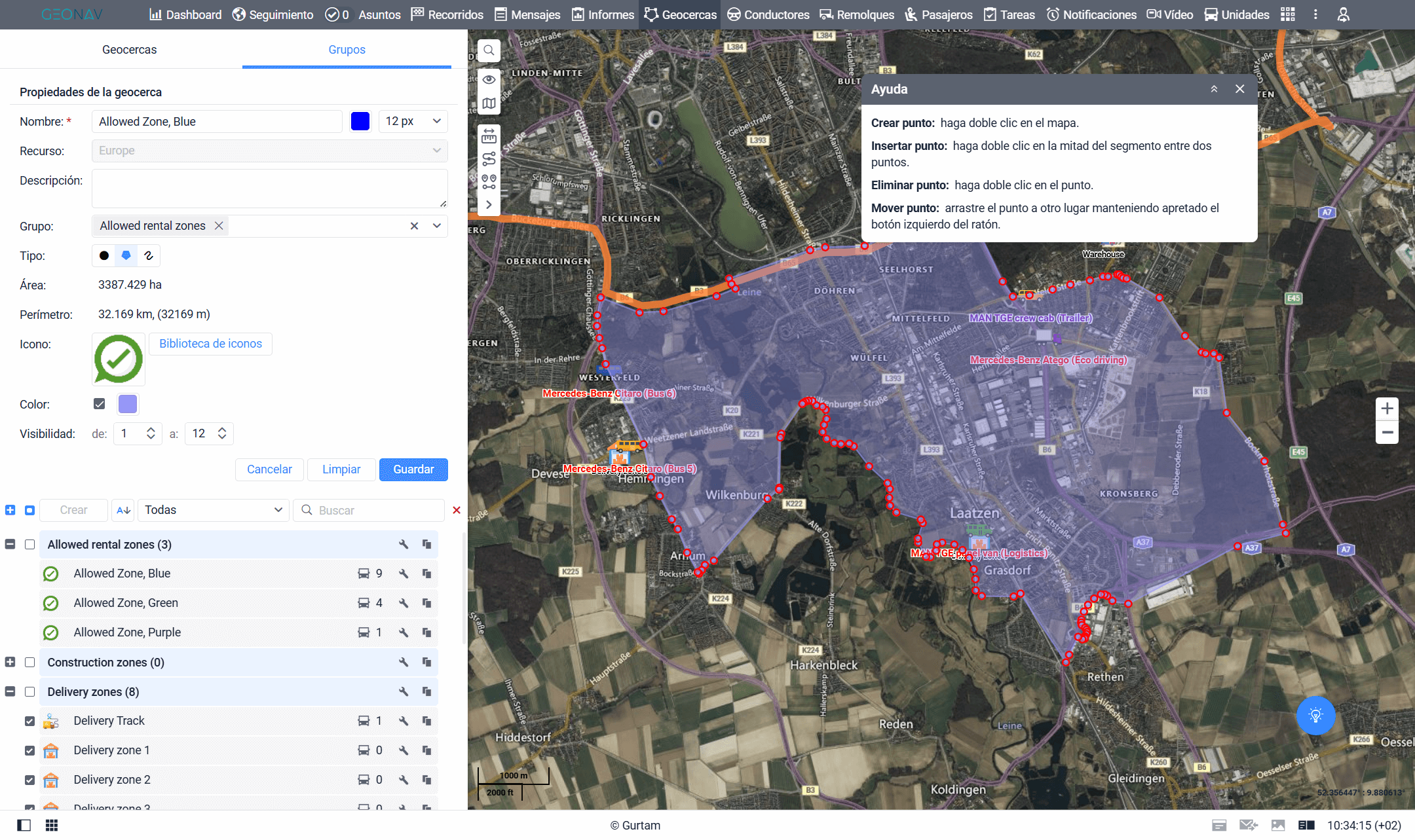 Control de geocercas